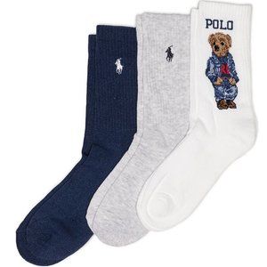 3 pack Ralph Laurn polo socks